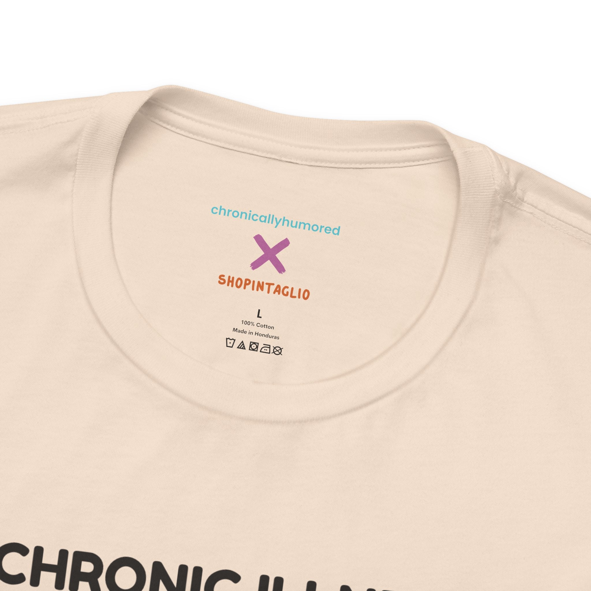 Chronic Illness Nutrition Facts Tee – Spoonie Humor Graphic Shirt | XS–4X in Select Colors