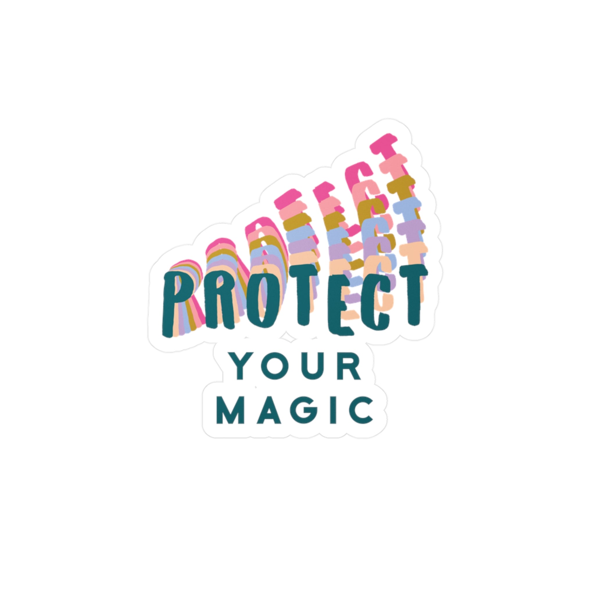 Protect Your Magic Vinyl Sticker | Self Love, Empowerment, and Healing Energy Design | Chronically Humored x Shop Intaglio