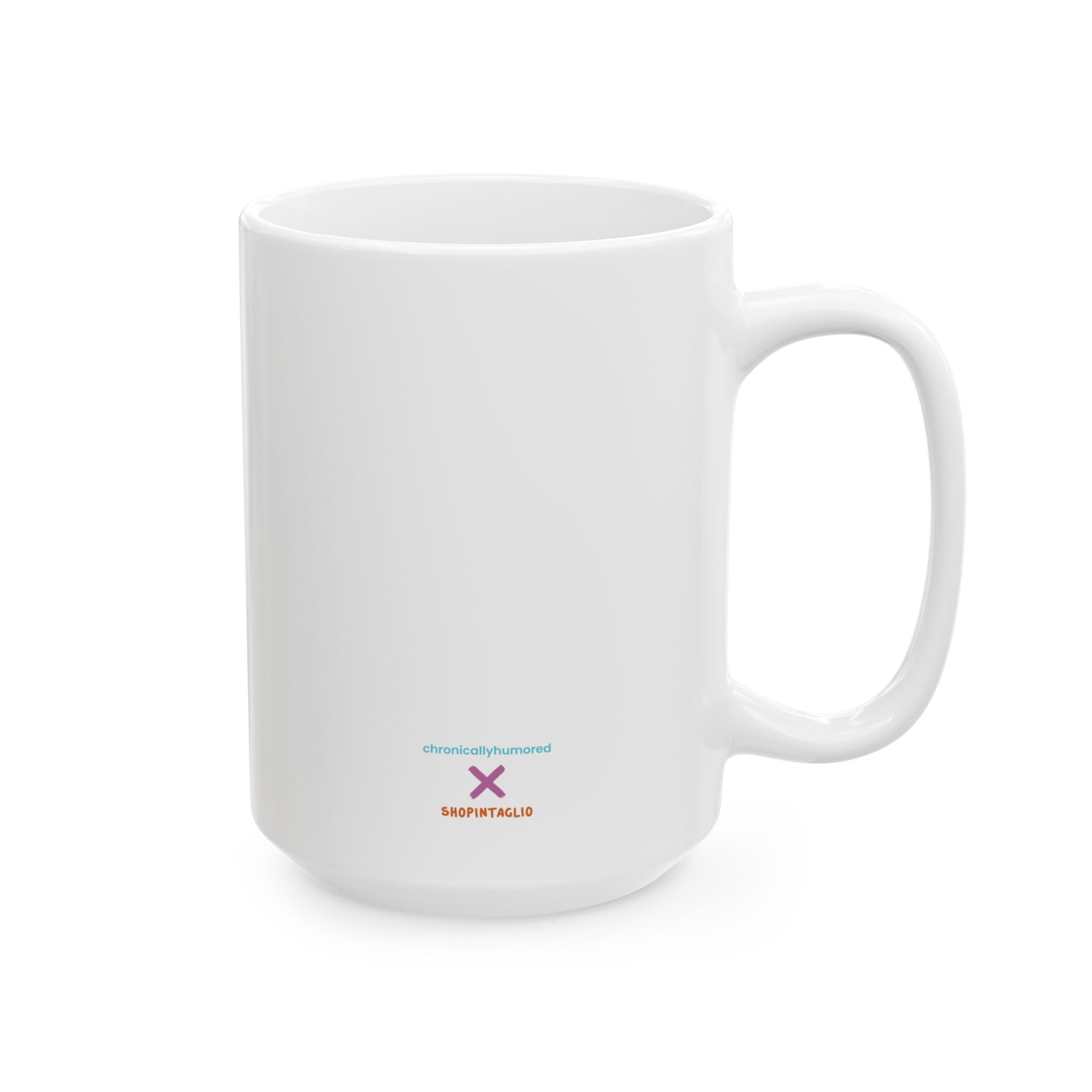 Joy Is Not Selfish It’s Survival Mug – 15oz Ceramic Coffee Cup | Disability Advocacy Gift | Chronically Humored x Shop Intaglio Disabled Creator Line