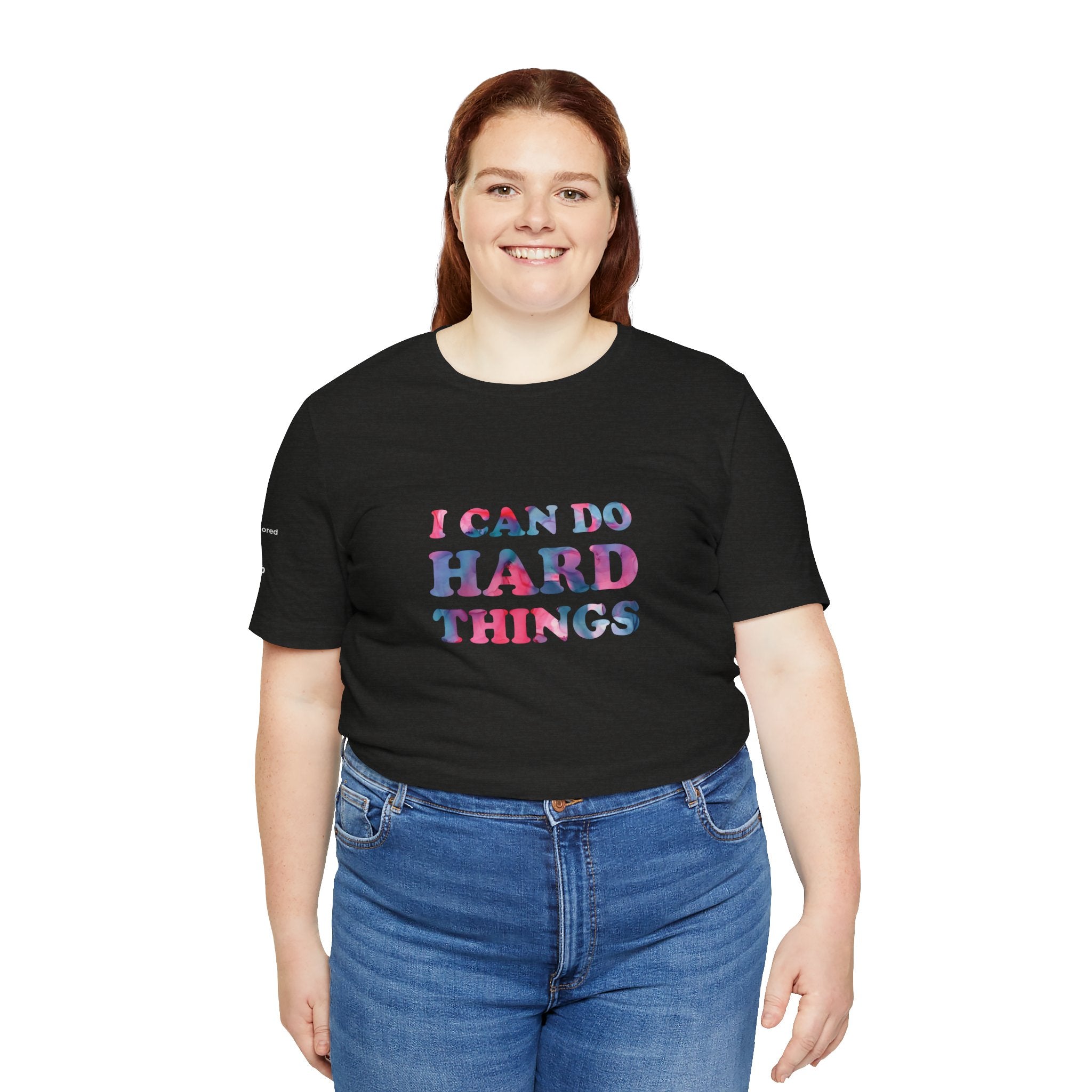 I Can Do Hard Things T-Shirt – Empowerment Unisex Tee, Chronically Humored x Shop Intaglio, Auntie Spoonie, Disabled LGBTQIA+ Business, Neurodivergent & Chronic Illness Affirmation