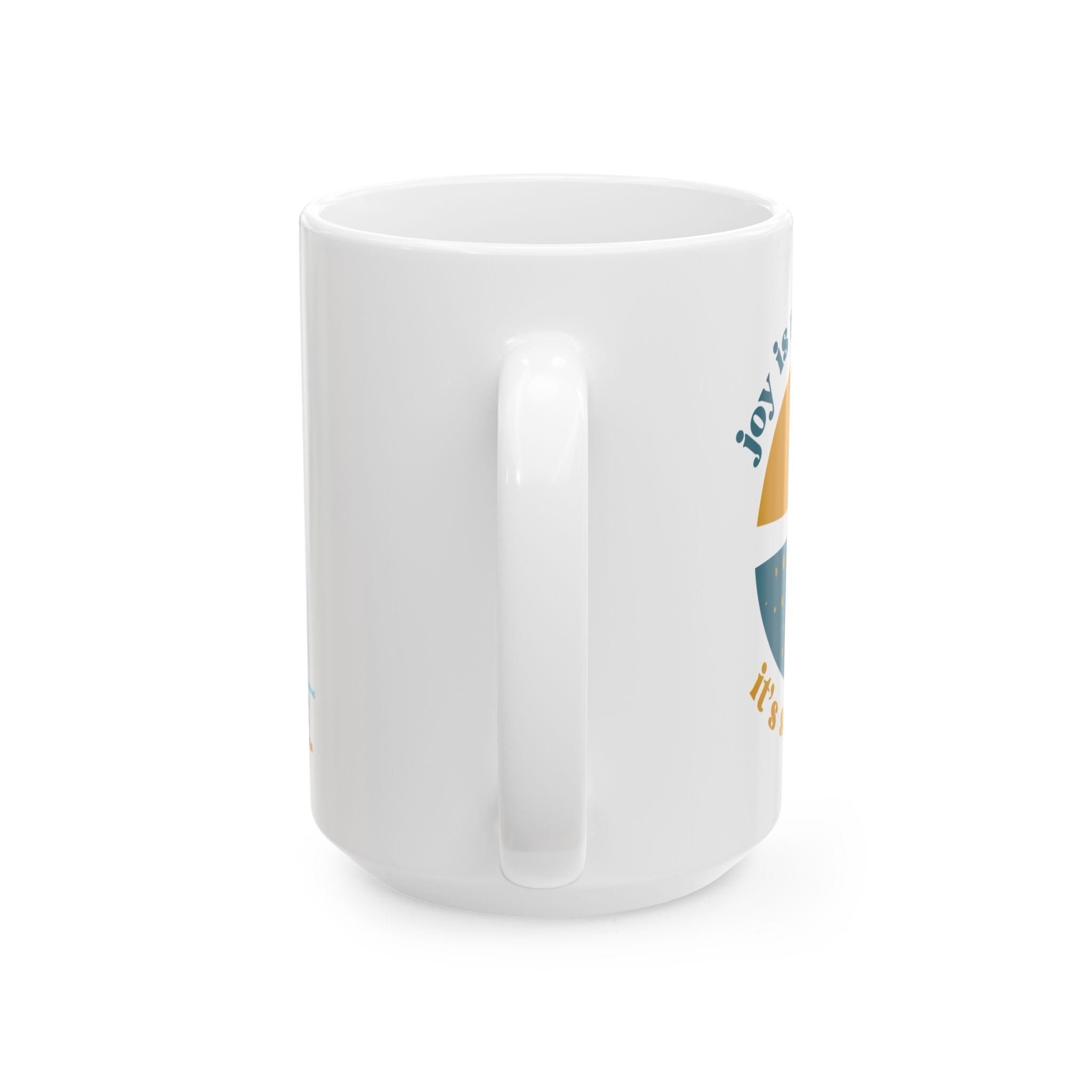 Joy Is Not Selfish It’s Survival Mug – 15oz Ceramic Coffee Cup | Disability Advocacy Gift | Chronically Humored x Shop Intaglio Disabled Creator Line