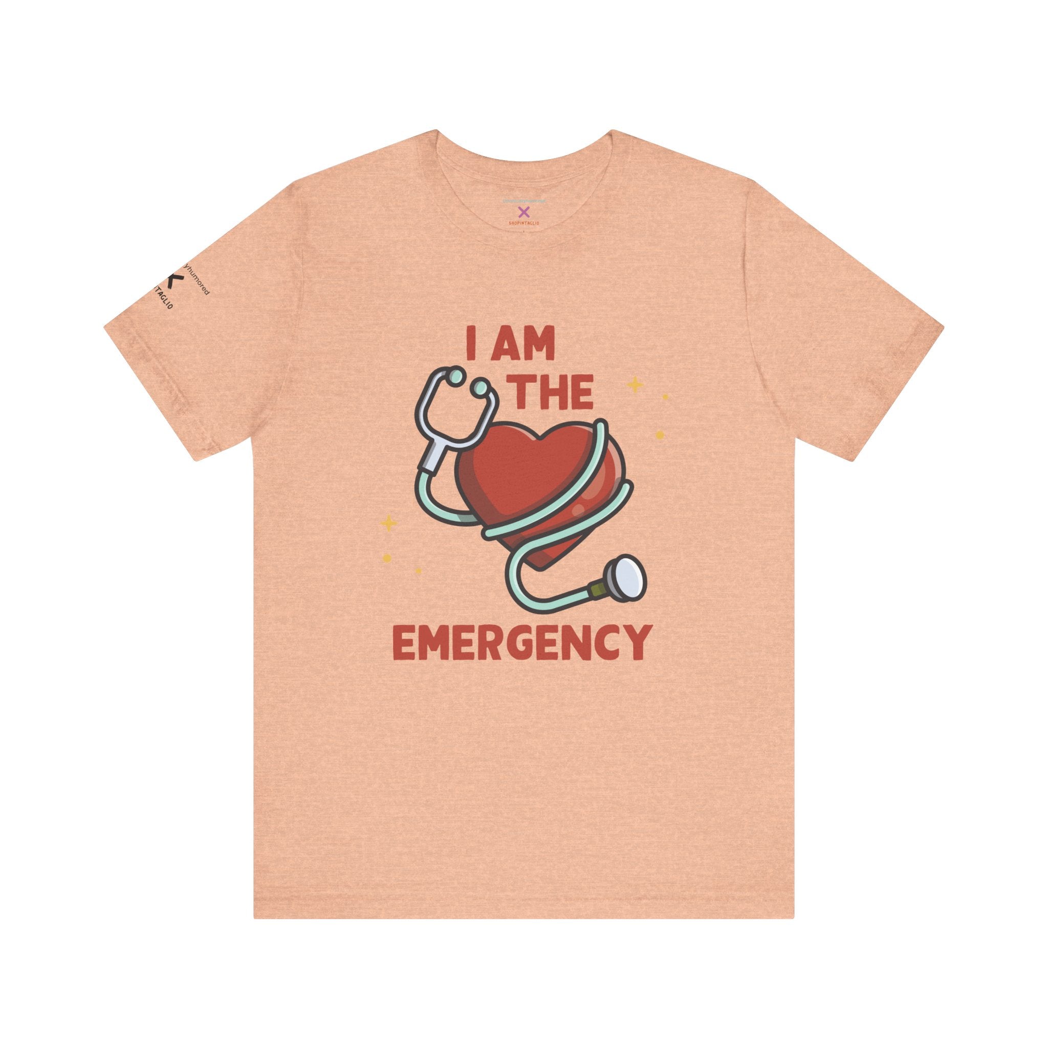 I Am the Emergency Graphic Tee | Bold Unisex Chronic Illness & Disability Pride Shirt XS–4X | Chronically Humored x Shop Intaglio