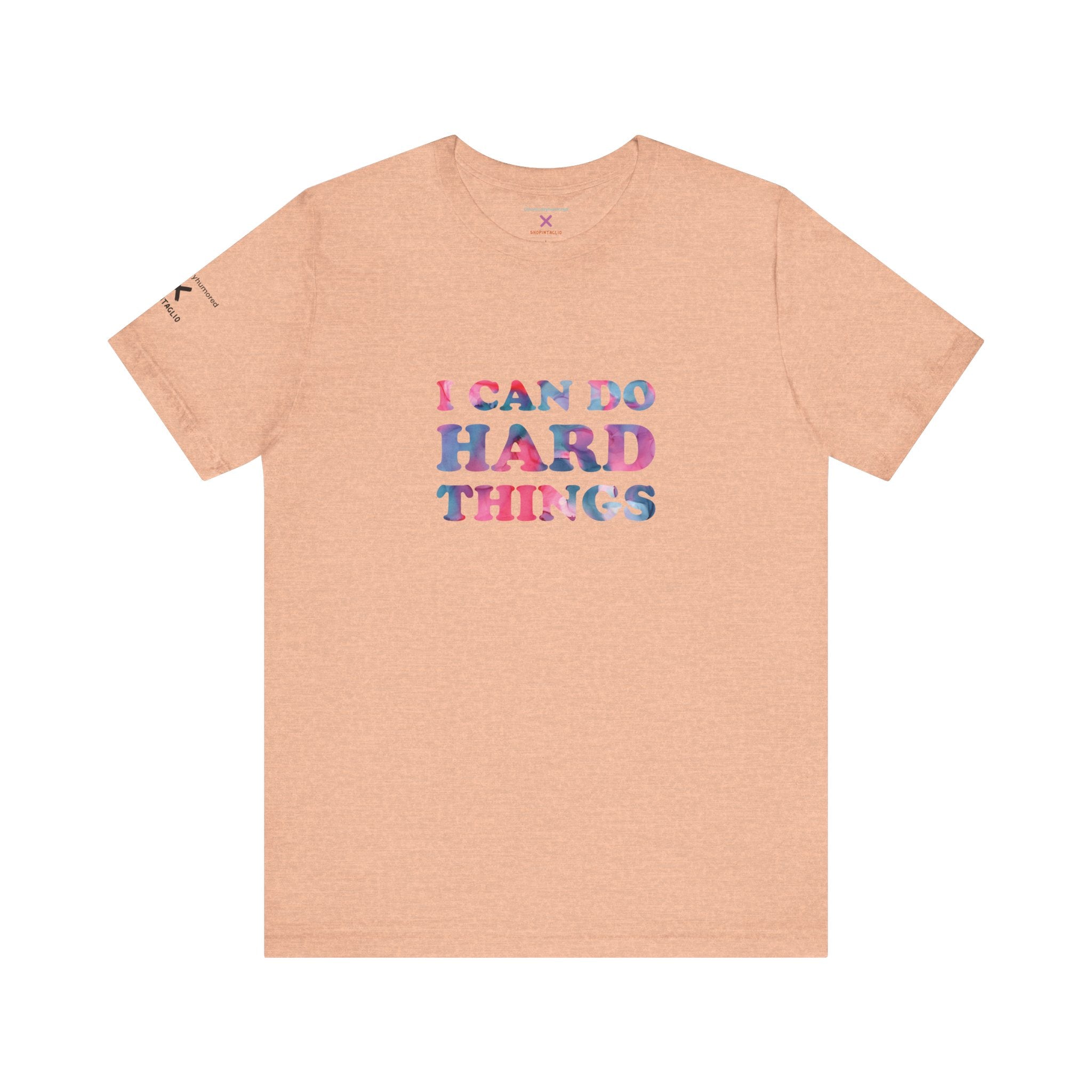 I Can Do Hard Things T-Shirt – Empowerment Unisex Tee, Chronically Humored x Shop Intaglio, Auntie Spoonie, Disabled LGBTQIA+ Business, Neurodivergent & Chronic Illness Affirmation