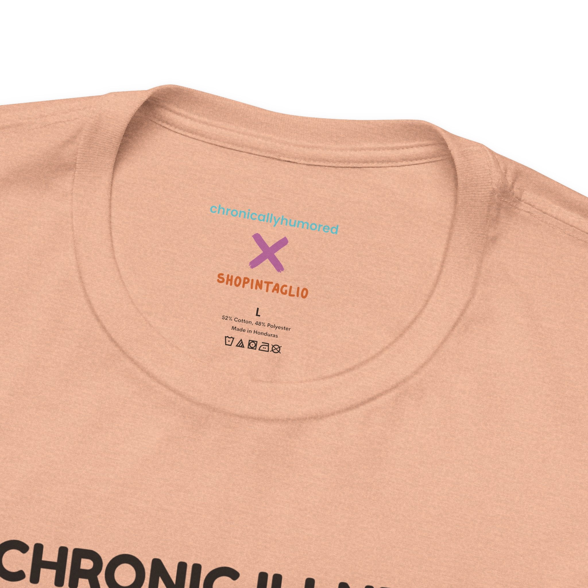 Chronic Illness Nutrition Facts Tee – Spoonie Humor Graphic Shirt | XS–4X in Select Colors