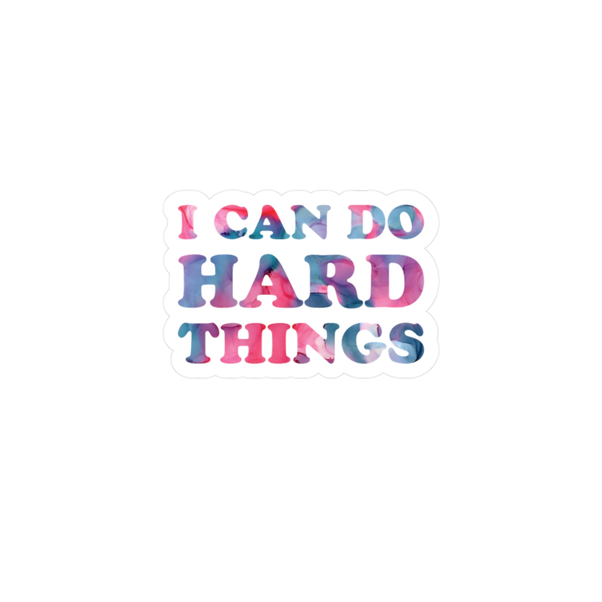 I Can Do Hard Things Sticker – Chronically Humored x Shop Intaglio, Auntie Spoonie Motivational Decal, Chronic Illness & Neurodivergent Affirmation
