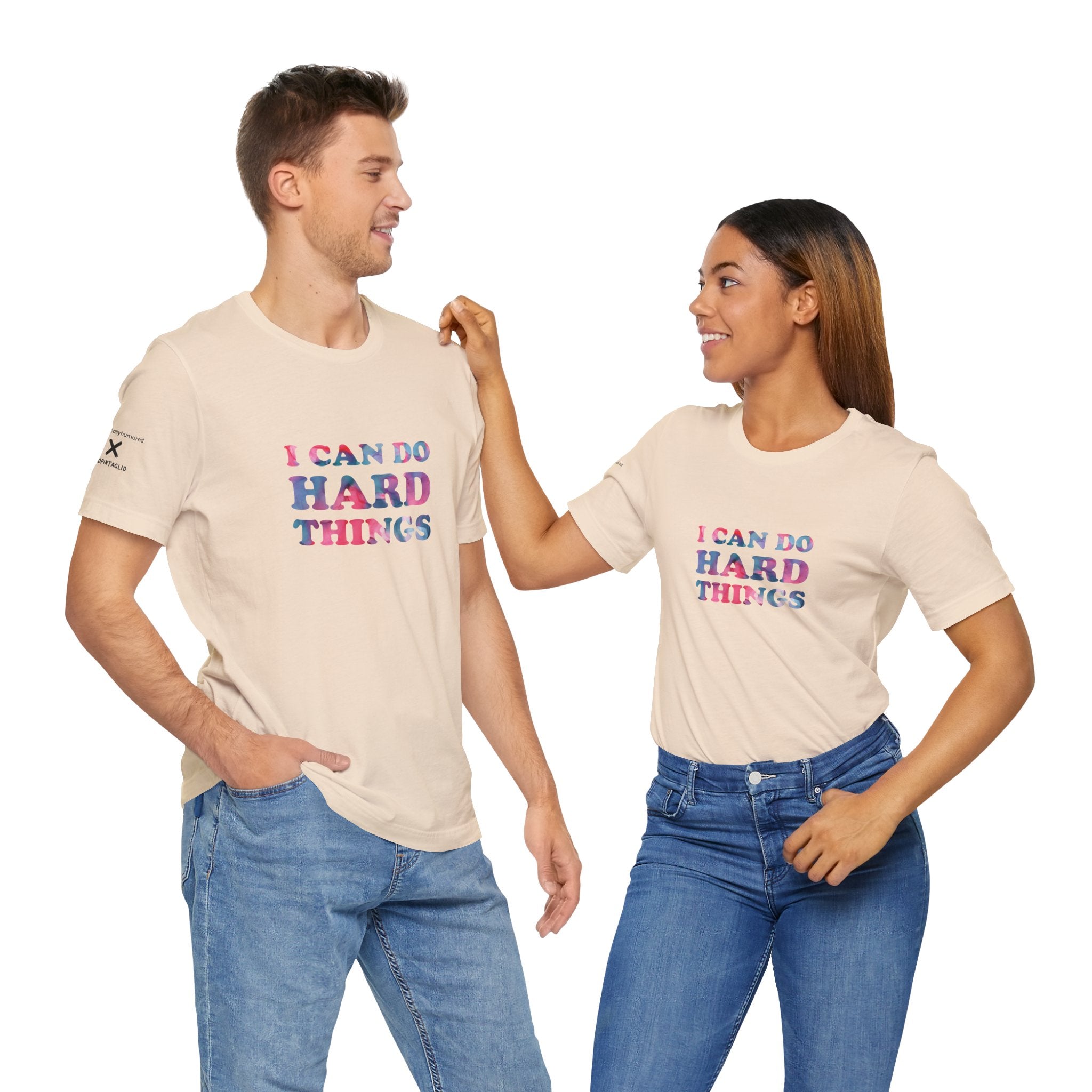 I Can Do Hard Things T-Shirt – Empowerment Unisex Tee, Chronically Humored x Shop Intaglio, Auntie Spoonie, Disabled LGBTQIA+ Business, Neurodivergent & Chronic Illness Affirmation