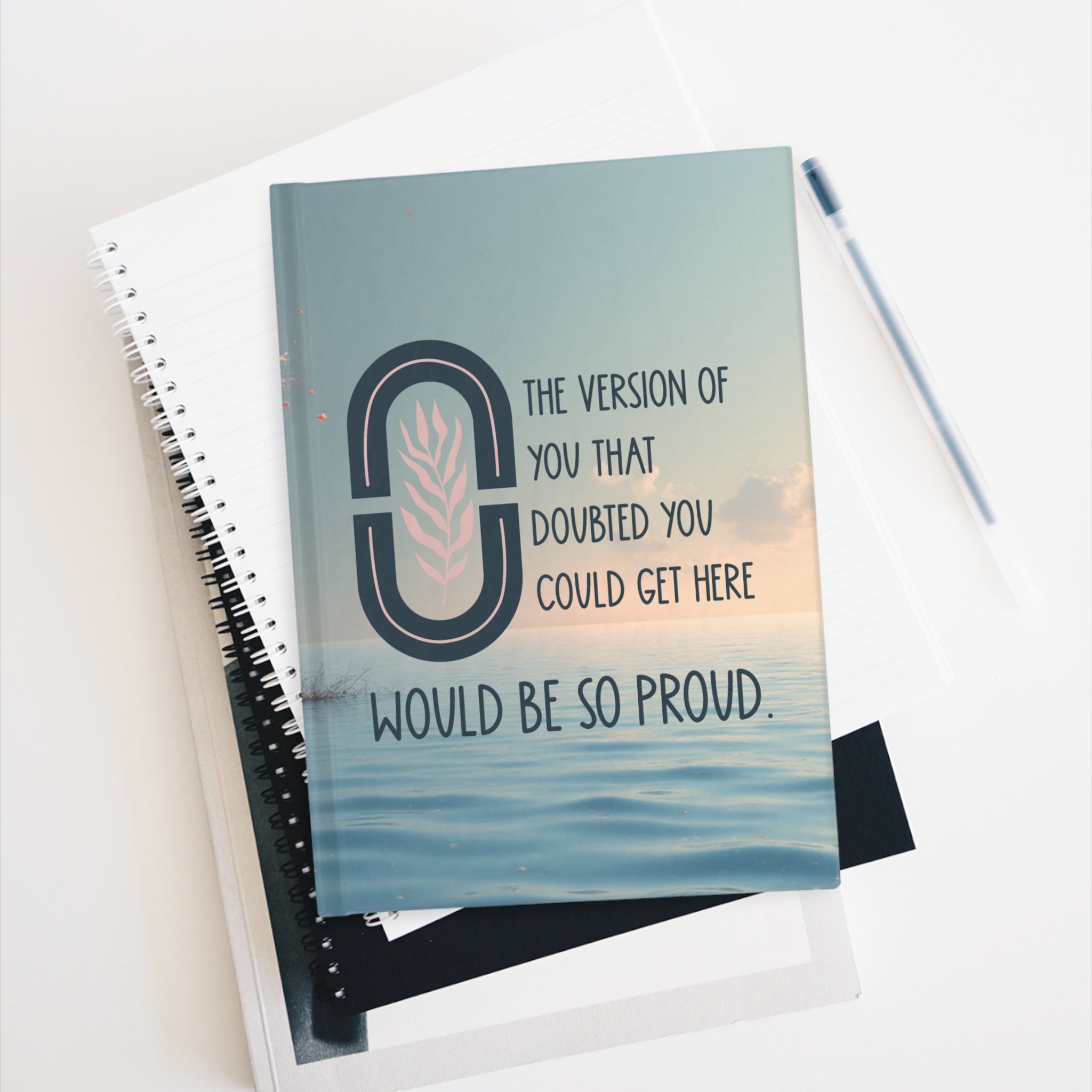 The Version of You That Doubted You Could Get Here Journal | Inspirational Writing Notebook for Reflection & Healing | Chronically Humored x Shop Intaglio