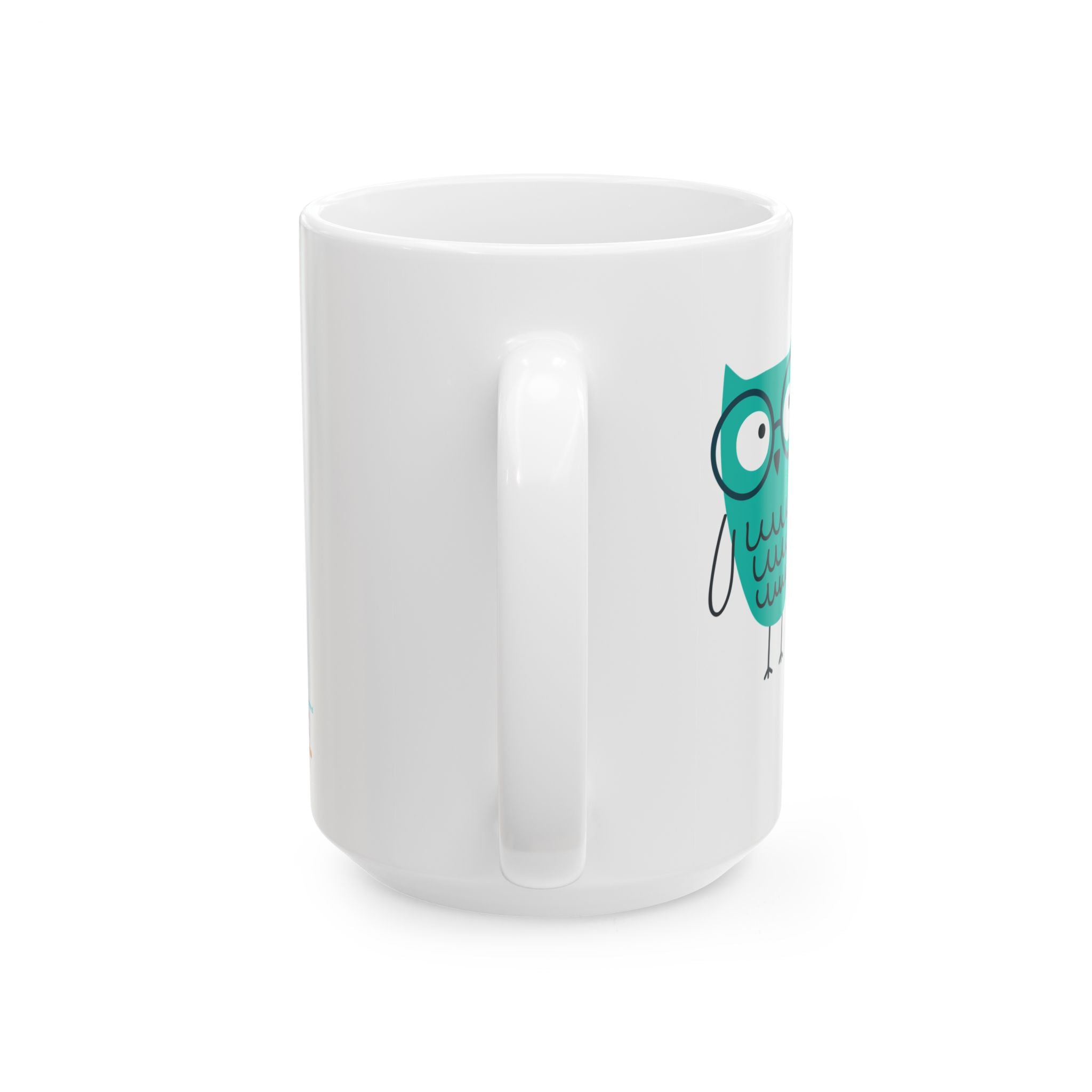 Night Owl Permanently Tired Pigeon Mug – 15oz Funny Ceramic Coffee Cup | Disability Creator Line | Chronically Humored x Shop Intaglio